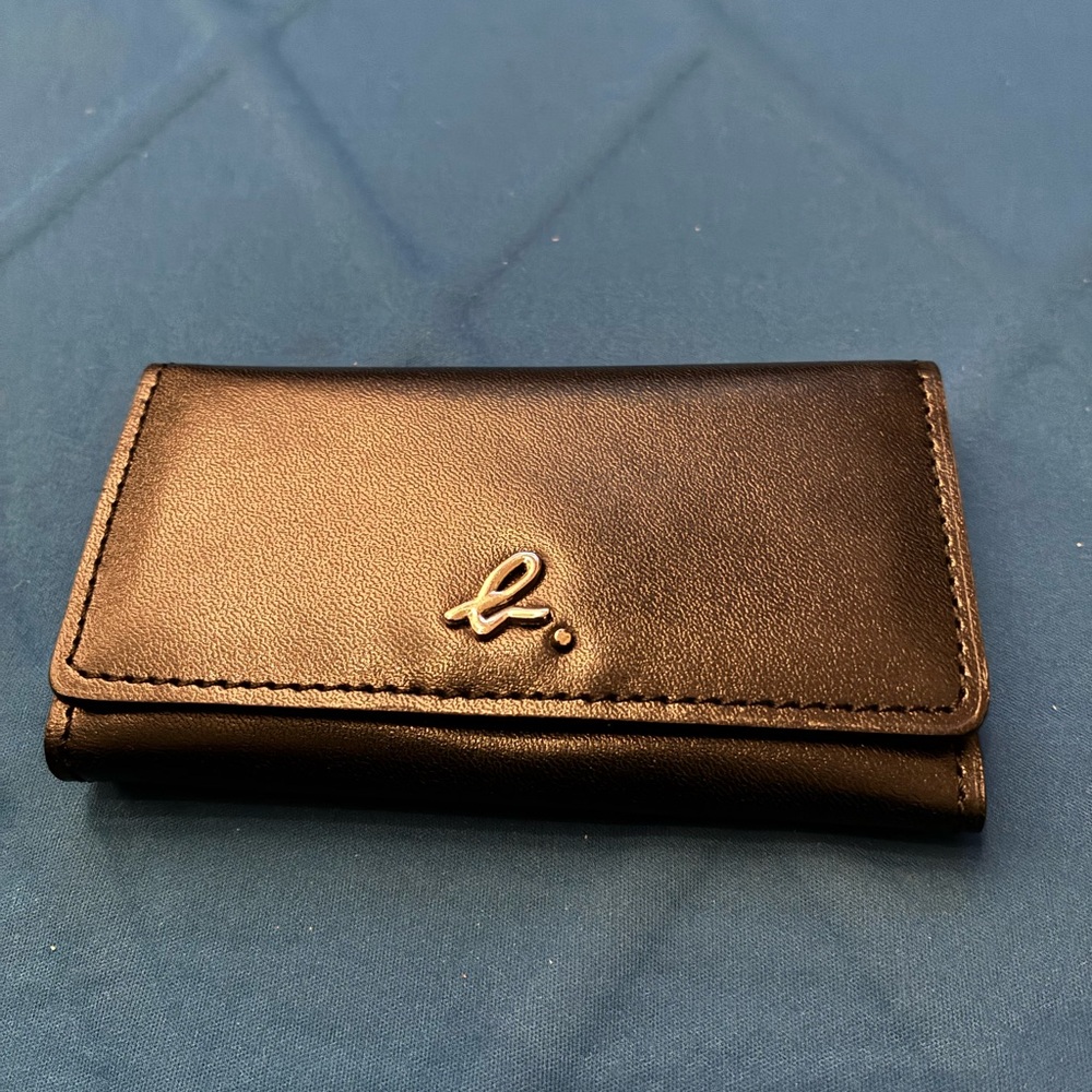 Agnes B. Black Leather Key Organizer